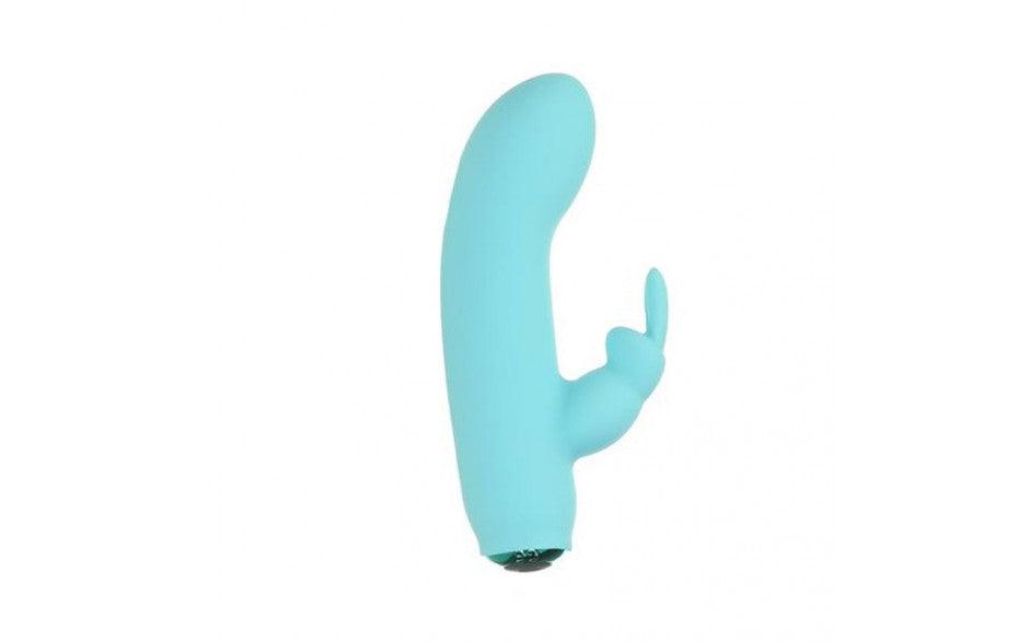 Alices Bunny Rechargeable Bullet w Rabbit Sleeve Teal - Adult Toys