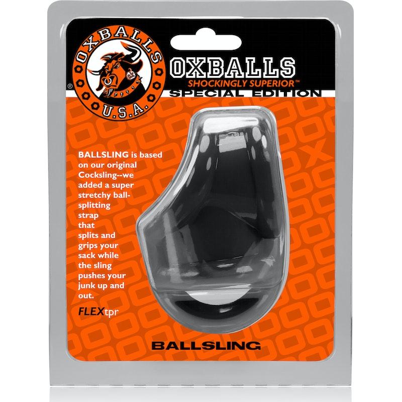 Ballsling Ball Split Sling Black - Adult Toys