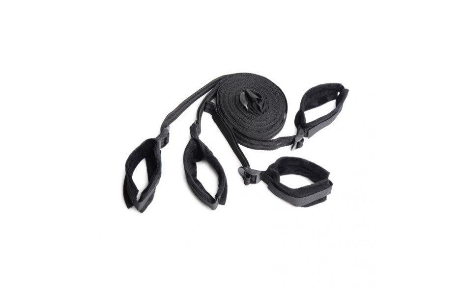 Bed Restraint Bondage Kit Black - Adult Toys