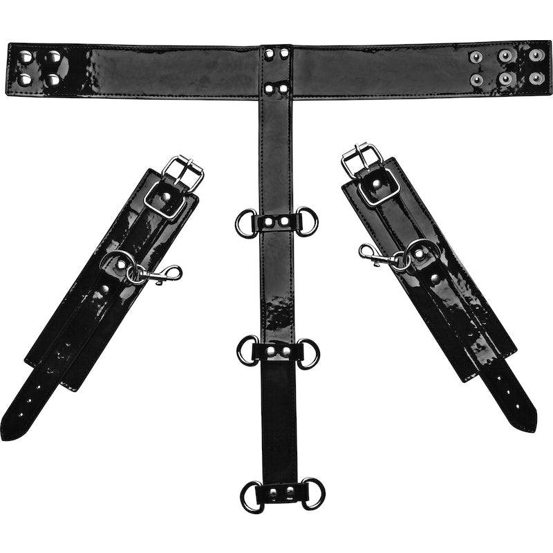 Bound Around Neck to Wrist Restraints - Adult Toys