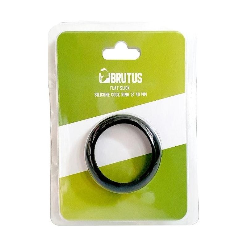 Brutus Flat Slick Cock Ring 40mm - Adult Toys
