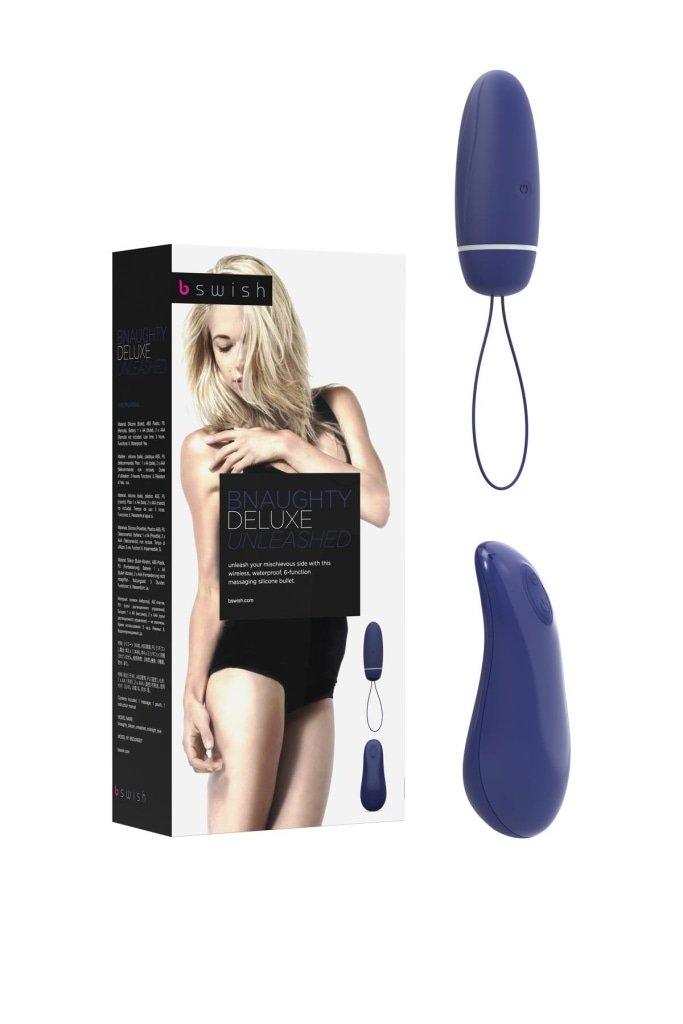 Bswish Bnaughty Deluxe Unleashed Silicone Bullet Vibrator β Midnight Blue - Adult Toys