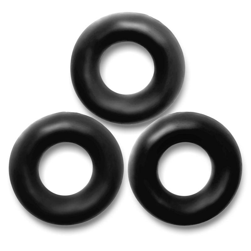 Fat Willy 3 Pc Jumbo Cockrings Black - Adult Toys