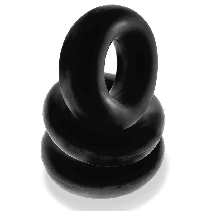Fat Willy 3 Pc Jumbo Cockrings Black - Adult Toys