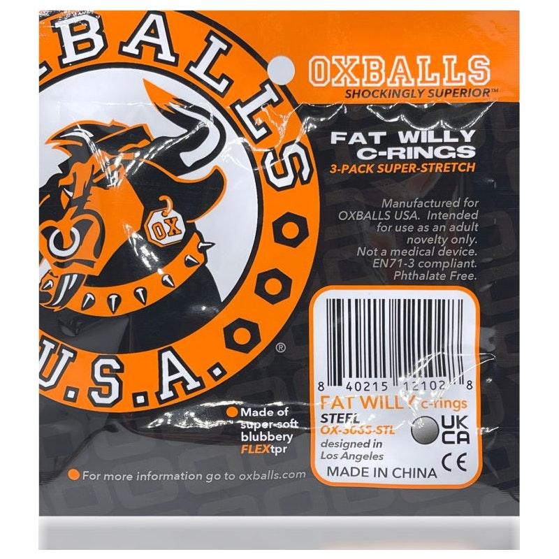 Fat Willy 3 Pc Jumbo Cockrings Orange - Adult Toys