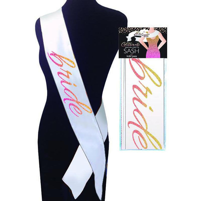 Glitterati - Bride Sash - Hens Party Novelty Sash - Novelties