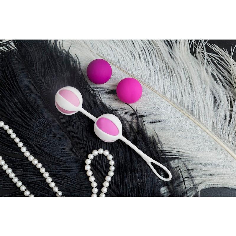Gvibe Geisha Balls 2 | 5 - Stage Kegel Training Set - Pink Silicone - Adult Toys