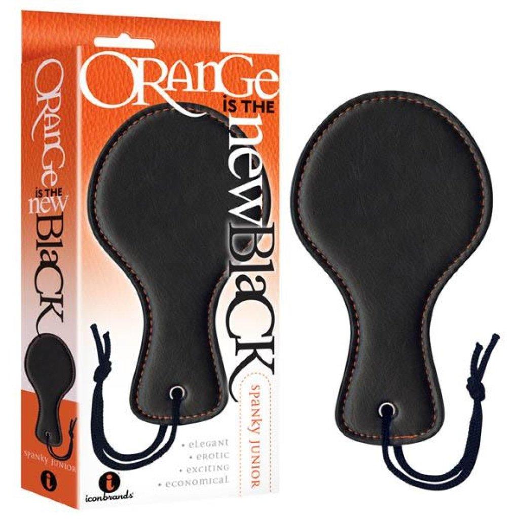 Icon Brands Spanky Junior Black Paddle – Ergonomic Spanking Tool - BONDAGE - TOYS