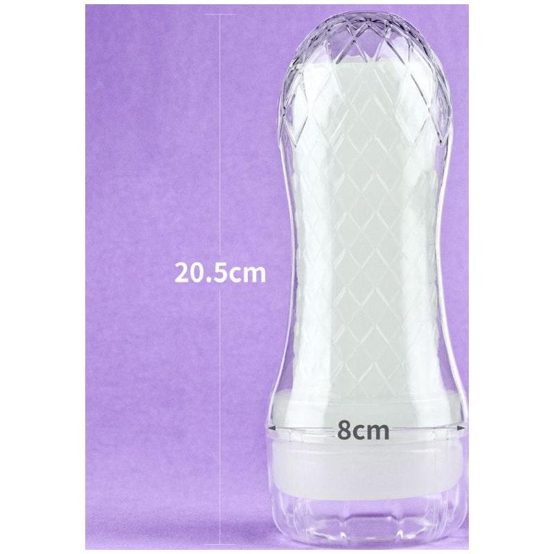 Lovetoy Lumino Play Ribbed Masturbator – Glow in the Dark TPE Stroker - Adult Toys