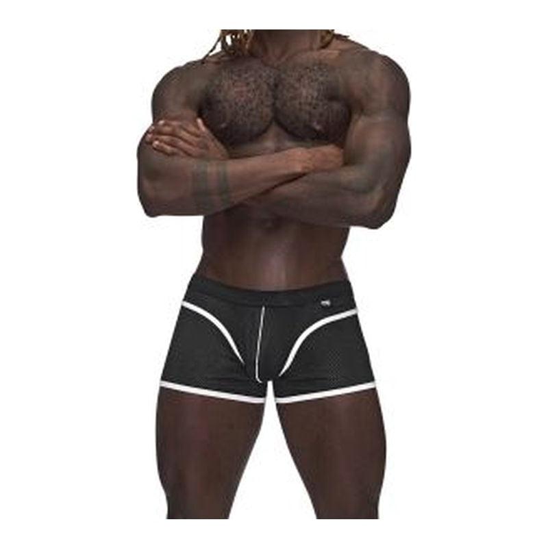 Male Power Sport Mesh Mini Short Black - Lingerie
