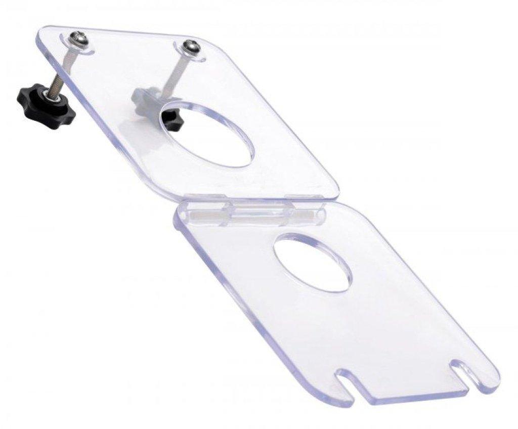 Master Series Clear Acrylic Cock and Ball Crusher – Adjustable Pressure - Adult Toys