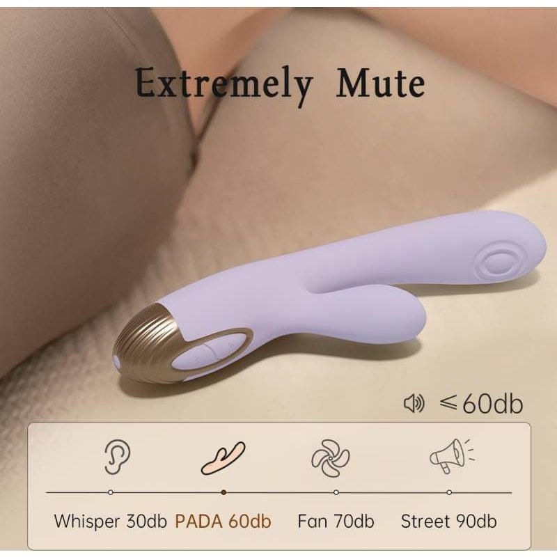 Pada Rabbit and G - Spot Pulsing Vibrator Purple - Adult Toys