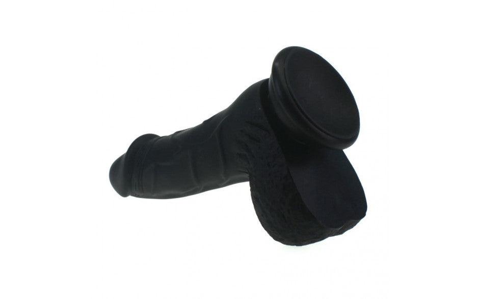 Pedro Thick Realistic Cock w Balls Black - Adult Toys
