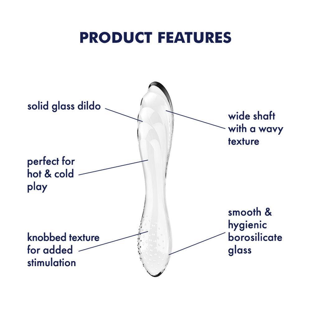 Satisfyer Dazzling Crystal 1 - Clear - GLASS TOYS - PREMIUM