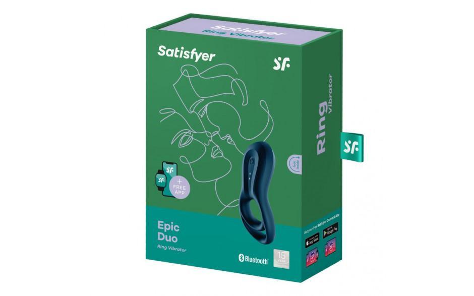 Satisfyer Epic Duo Cockring w Bluetooth Connect App - Adult Toys