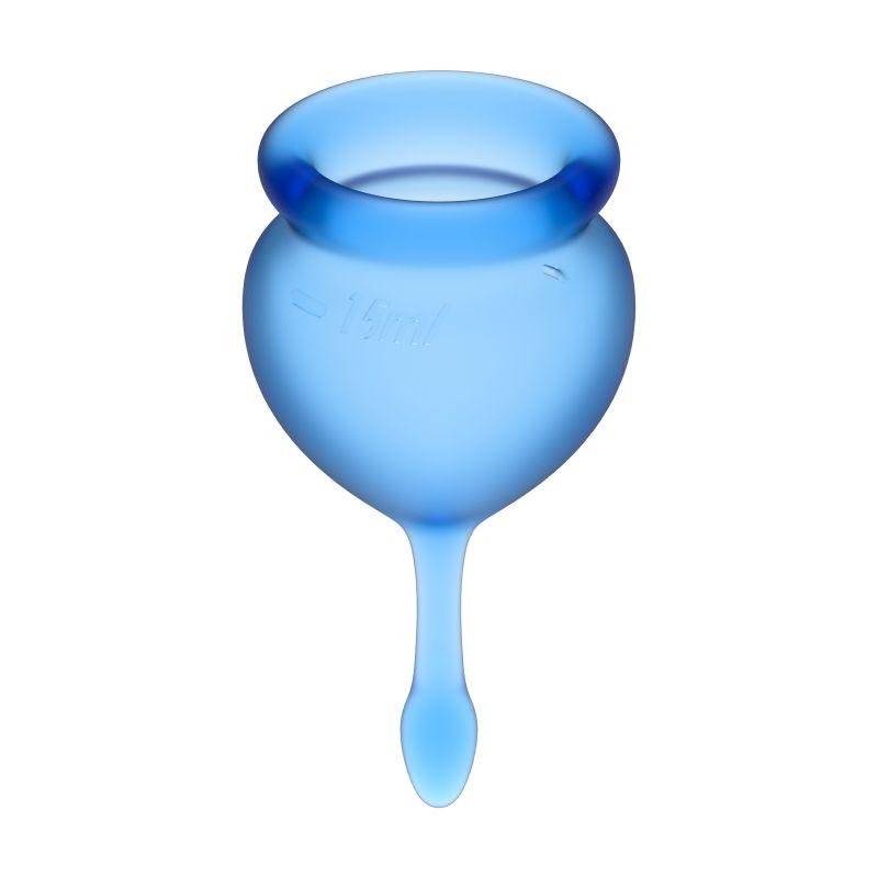 Satisfyer Feel Good Menstrual Cup - Reusable Medical Grade Silicone 2pcs - Adult Toys