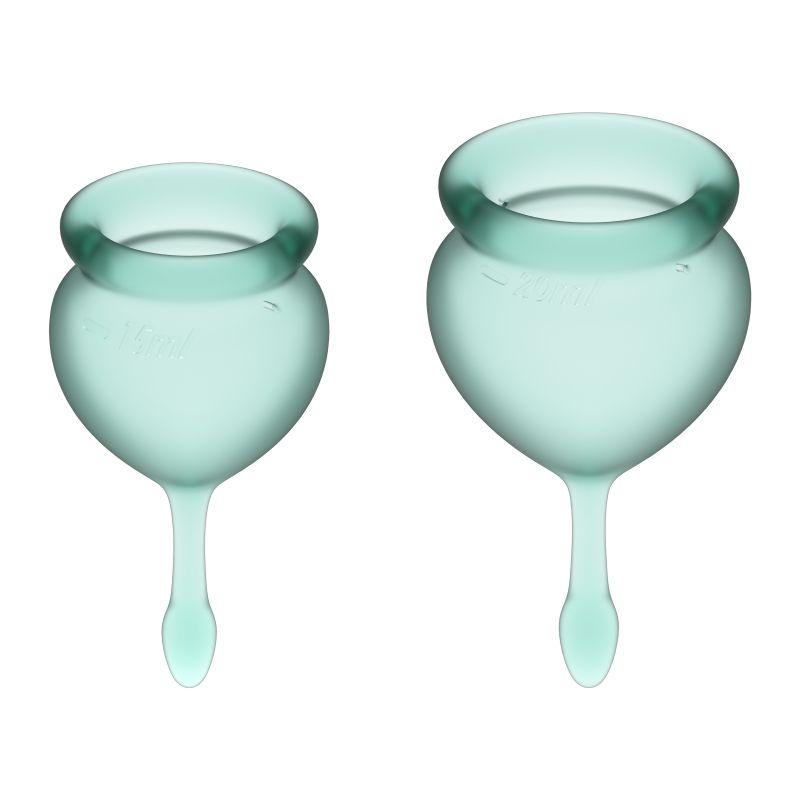 Satisfyer Feel Good Menstrual Cup Set – Reusable Medical Grade Silicone - Adult Toys