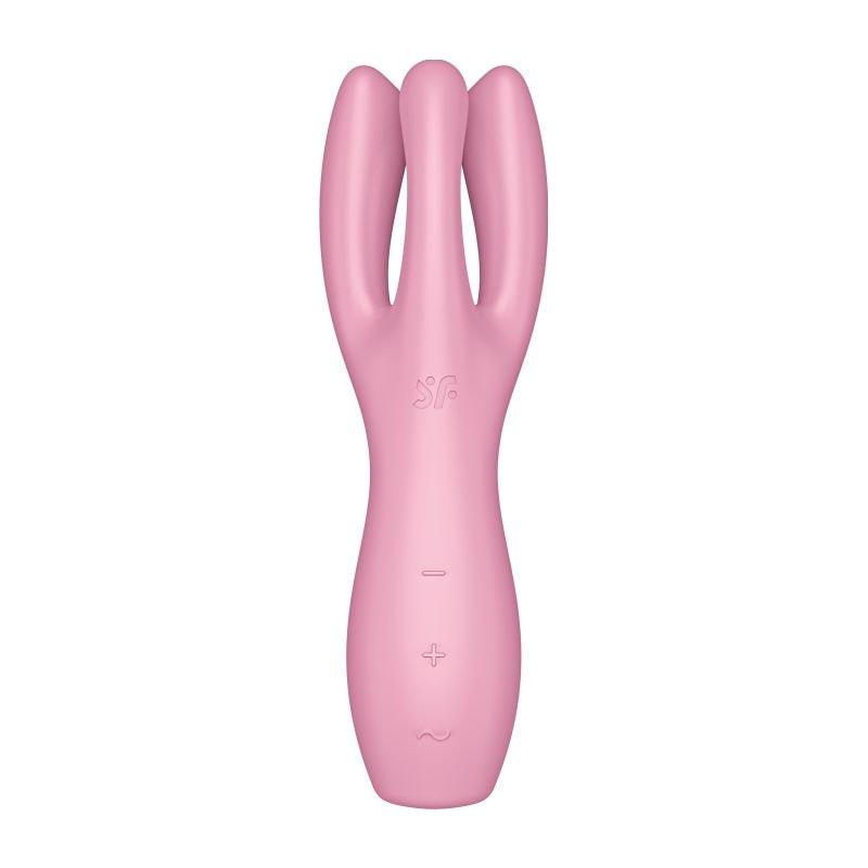 Satisfyer Threesome 3 Layon Vibrator Pink - Adult Toys