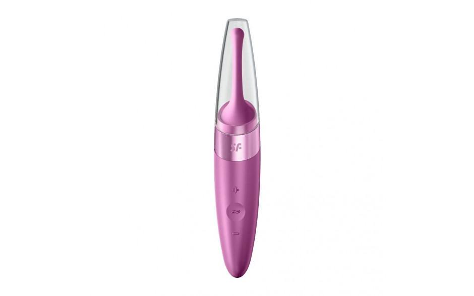 Satisfyer Twirling Delight - Waterproof Tip Vibrator in Berry - Adult Toys