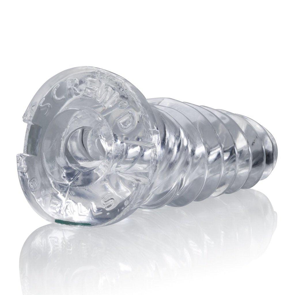 ScrewD Super Squish Corkscrew Jackoff Toy Clear - Adult Toys
