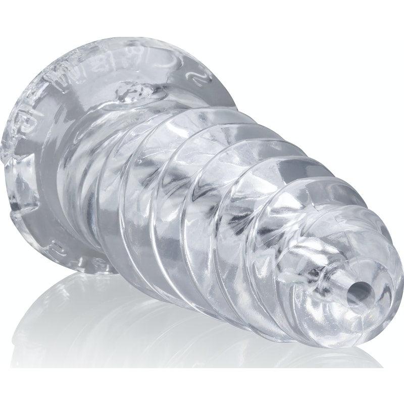 ScrewD Super Squish Corkscrew Jackoff Toy Clear - Adult Toys
