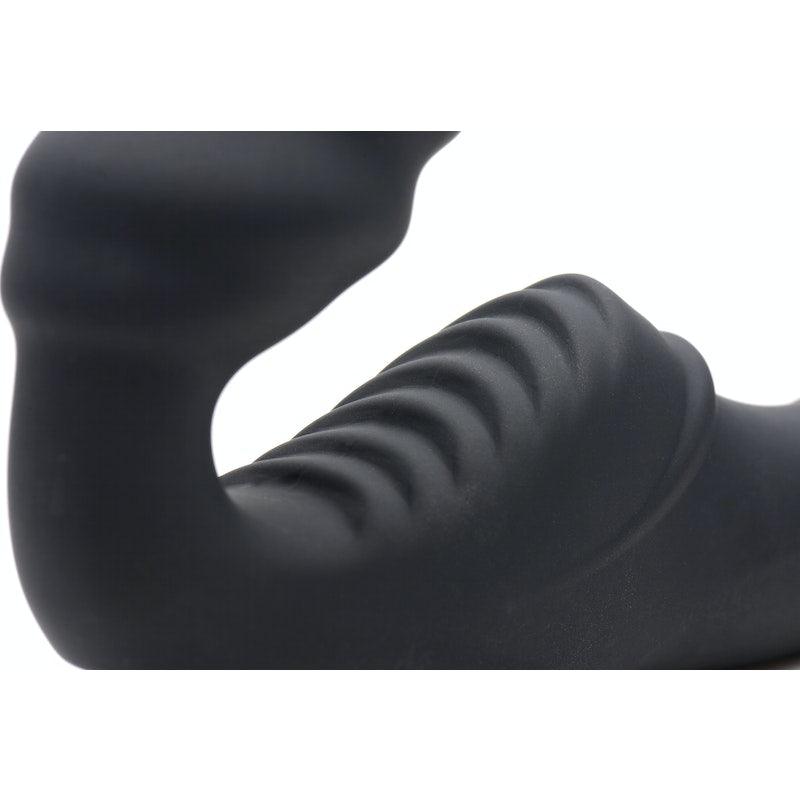 Strap U Slim Rider - Vibrating Silicone Strapless Strap - On Dildo - Adult Toys
