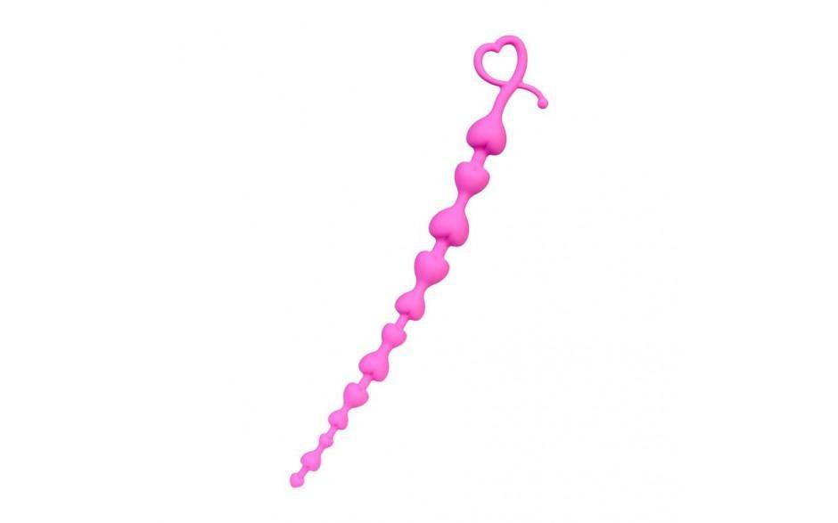 ToDo Sweety Long Silicone Anal Chain - Pink Graduated Anal Beads - Adult Toys