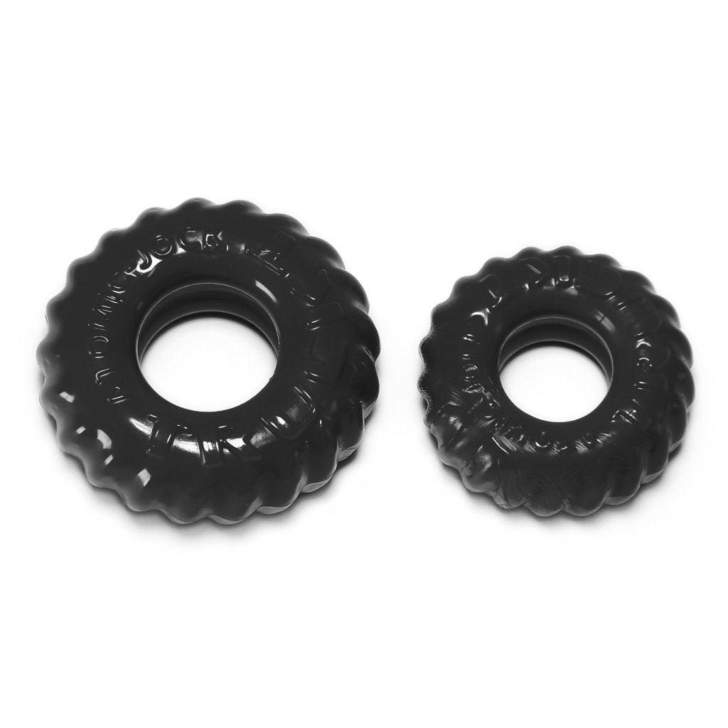 Truckt 2 Pc Cockring Set Black - Adult Toys