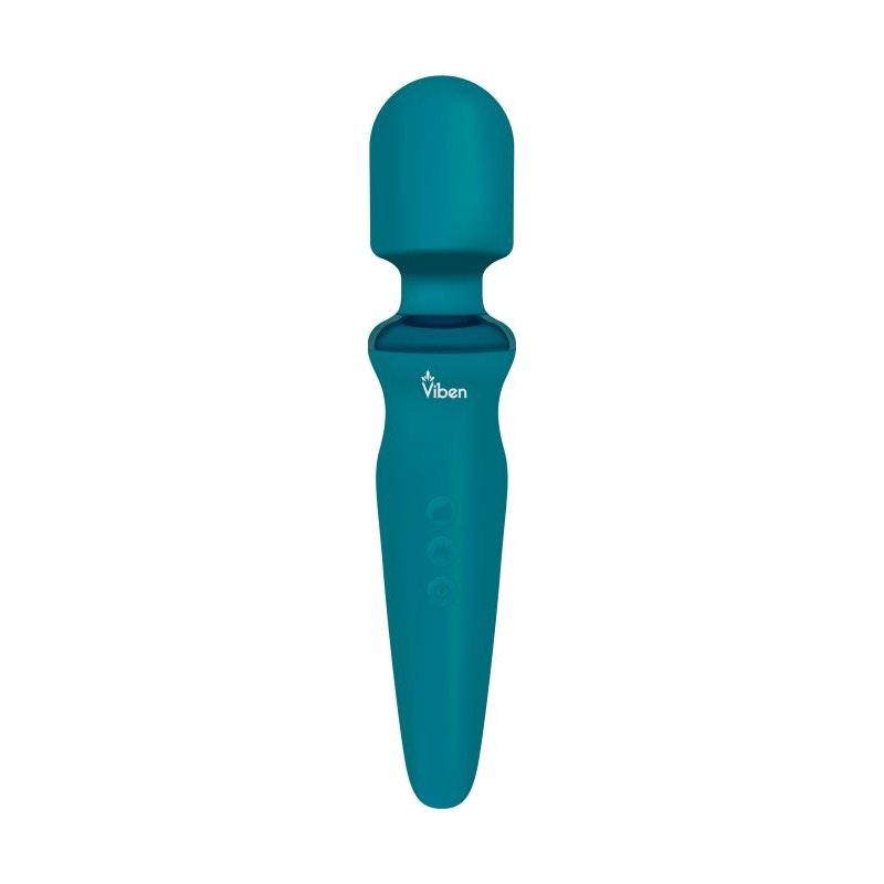 Viben Fierce Rechargeable Wand Massager Ocean - Adult Toys