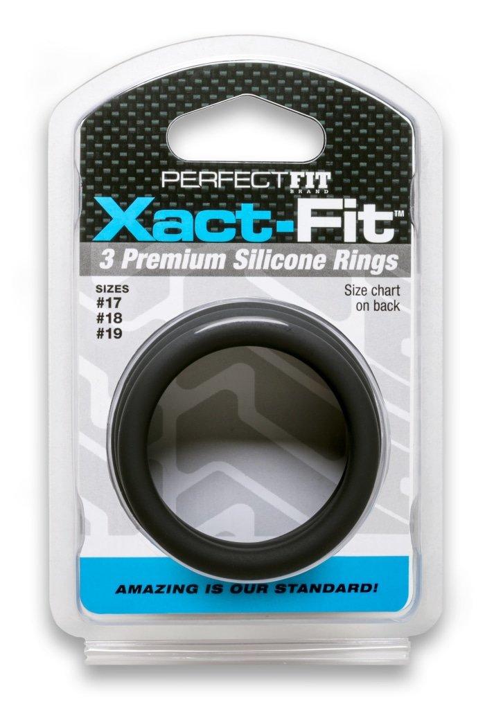 Xact-Fit Silicone Rings Large 3 Ring Kit - Adult Toys
