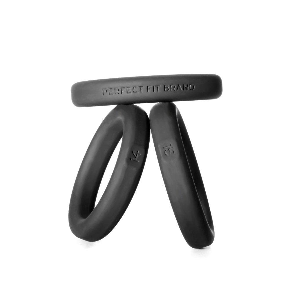 Xact-Fit Silicone Rings Medium 3 Ring Kit - Adult Toys