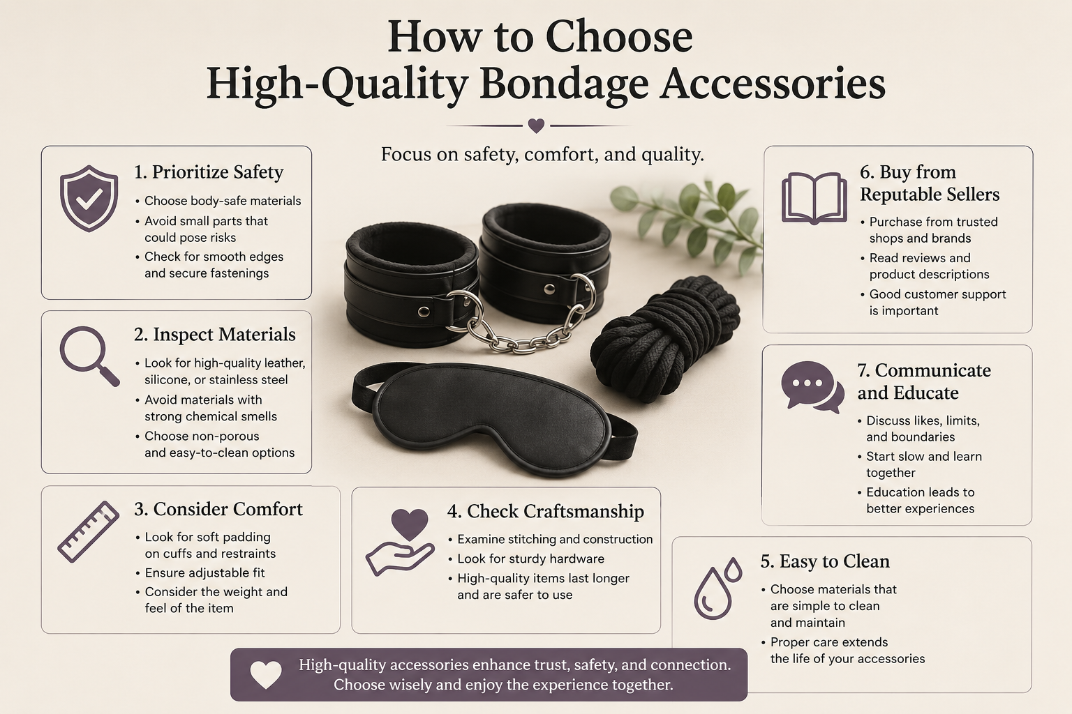 How to Choose High-Quality Bondage Accessories