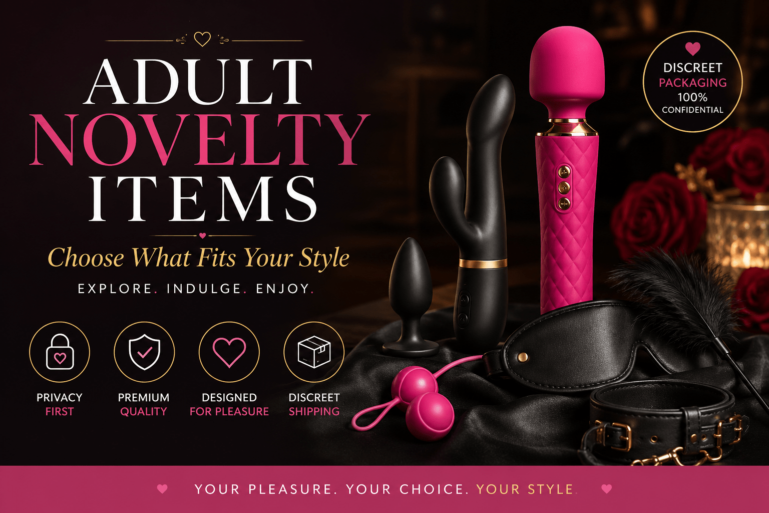 Adult Novelty Items: Choose What Fits Your Style - Naughty by Nature Adult Store