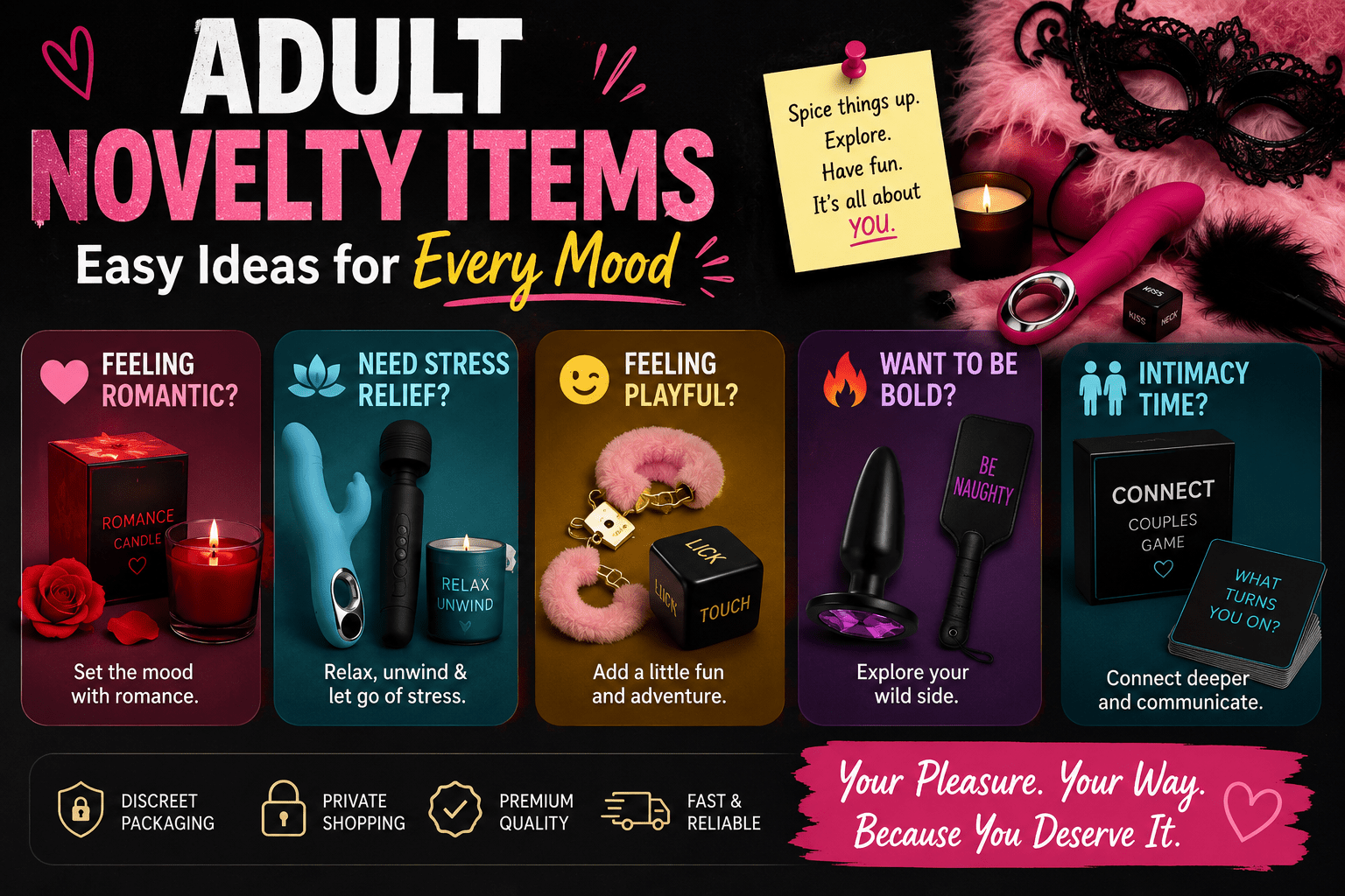 Adult Novelty Items: Easy Ideas for Every Mood - Naughty by Nature Adult Store