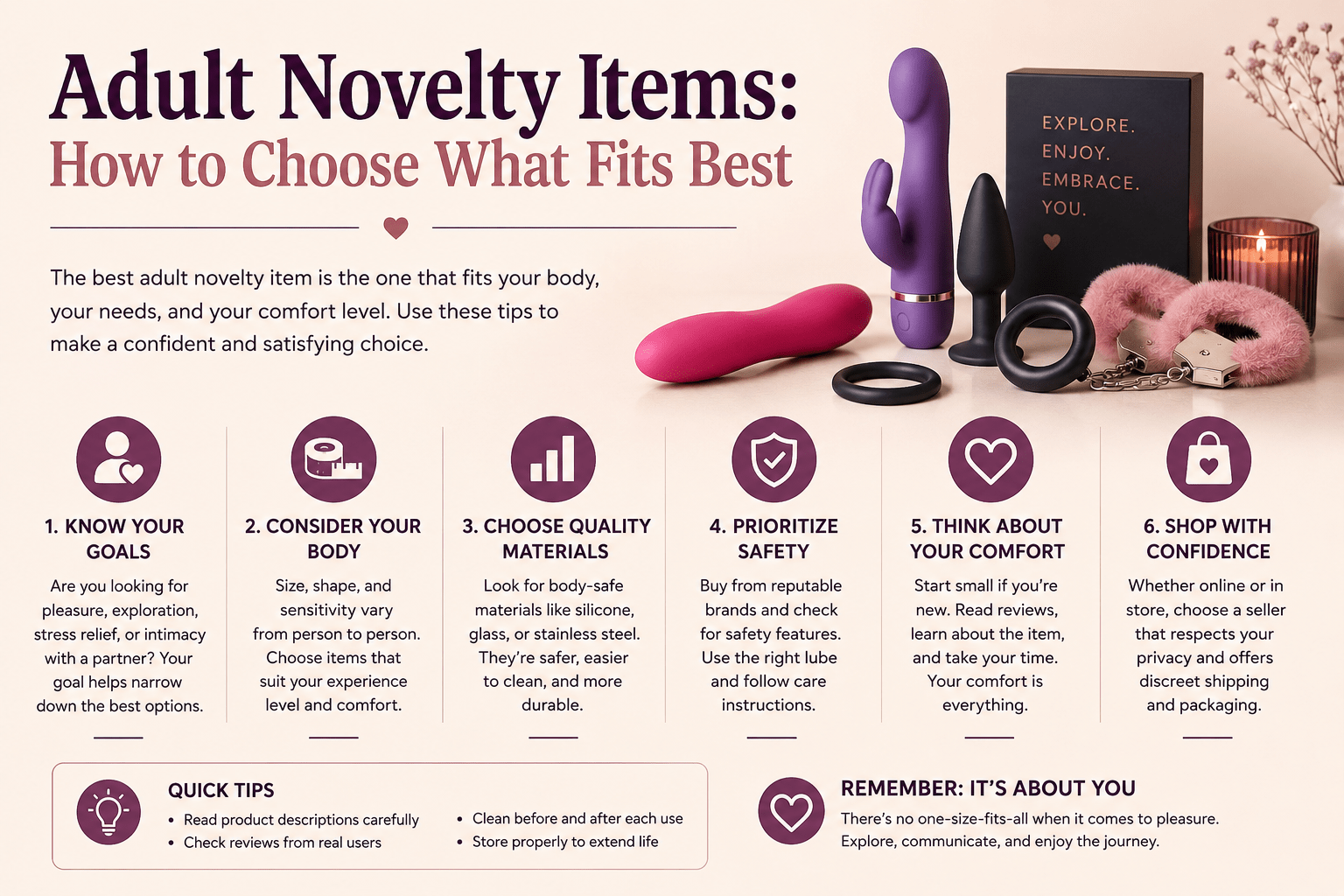 Adult Novelty Items: How to Choose What Fits Best - Naughty by Nature Adult Store