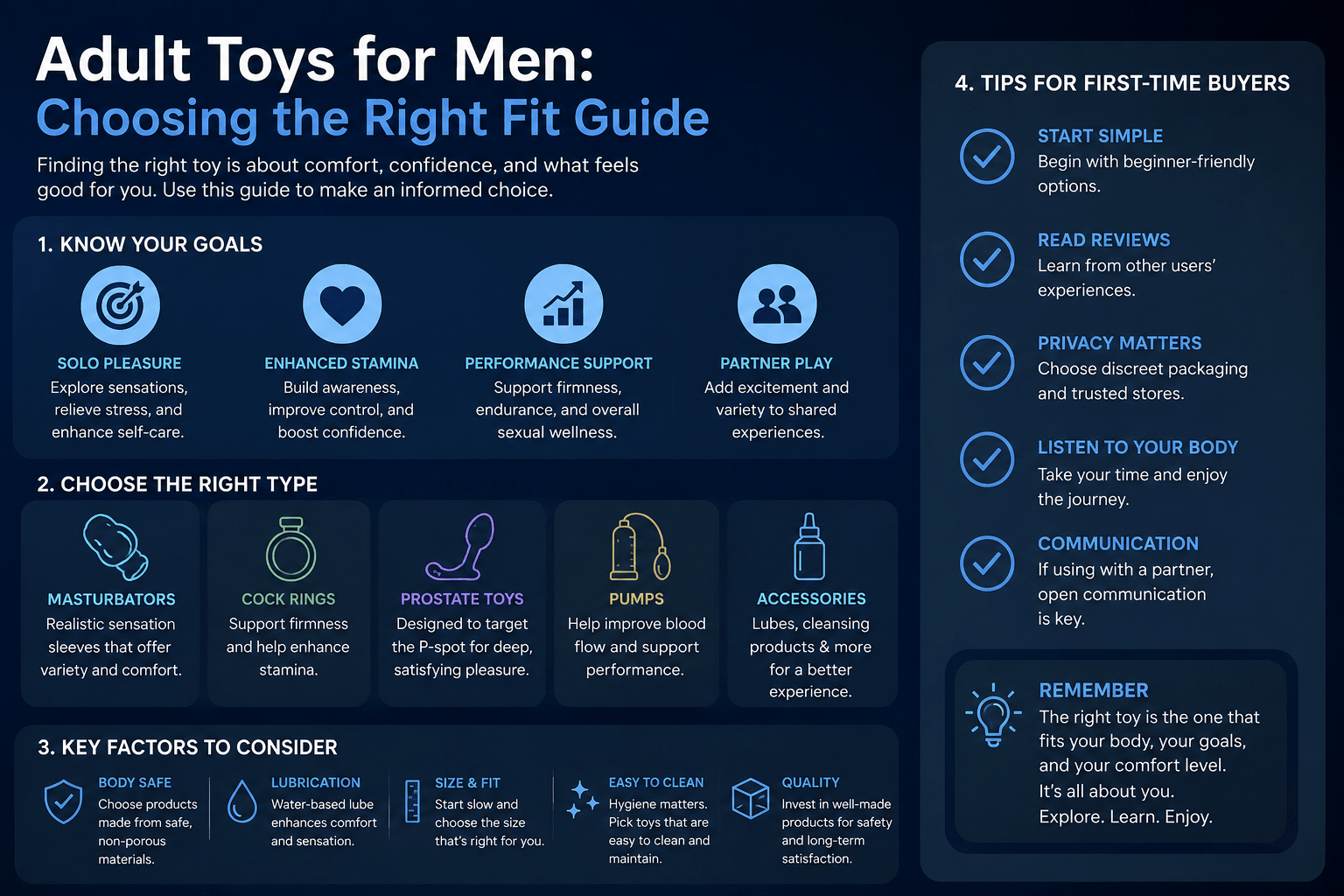 Adult Toys for Men: Choosing the Right Fit Guide - Naughty by Nature Adult Store