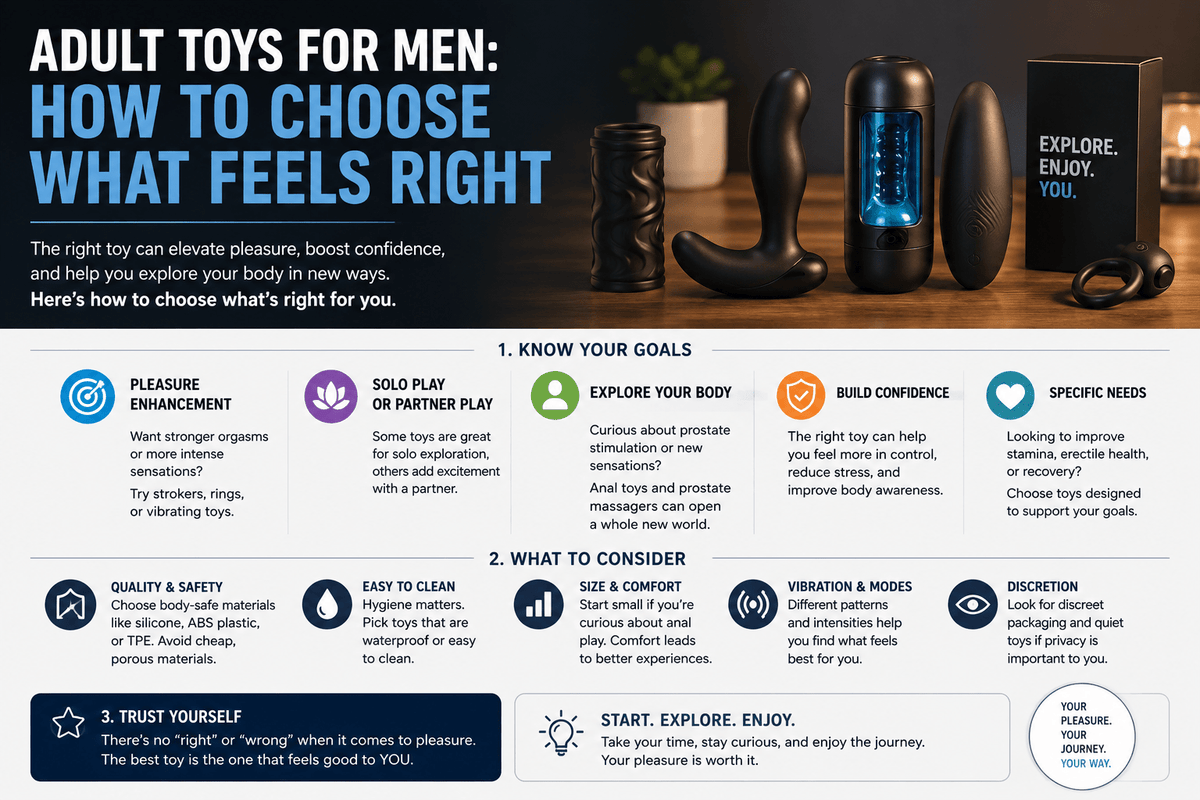 Adult Toys for Men: How to Choose What Feels Right - Naughty by Nature Adult Store