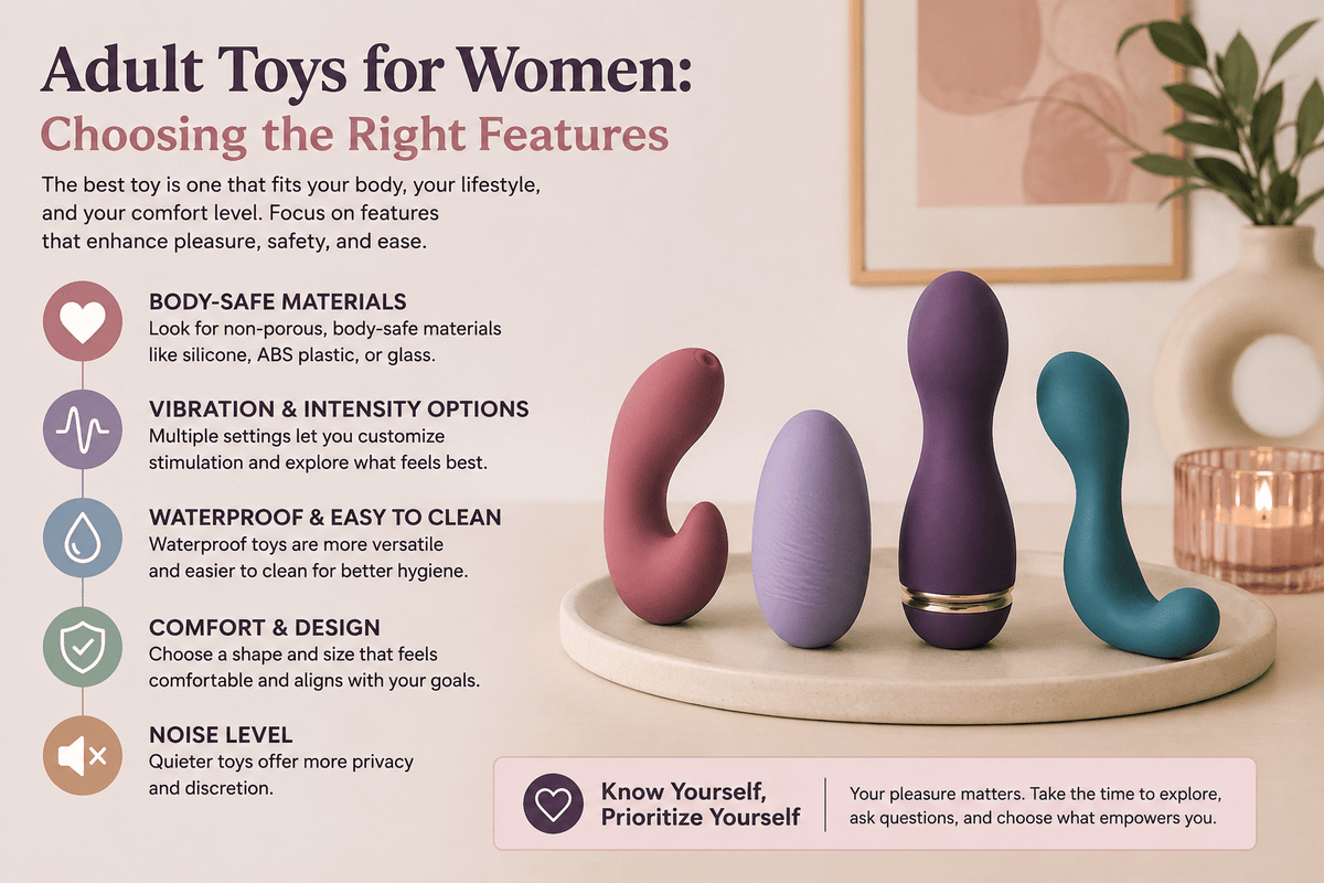 Adult Toys for Women: Choosing the Right Features - Naughty by Nature Adult Store