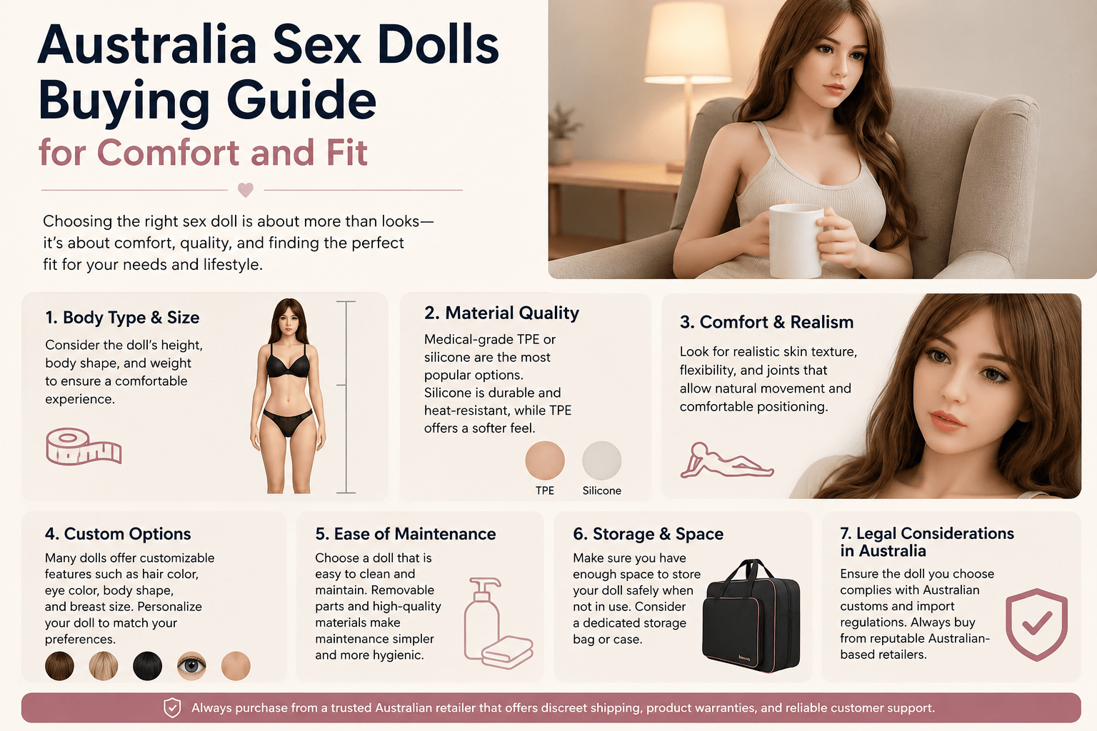 Australia Sex Dolls Buying Guide for Comfort and Fit - Naughty by Nature Adult Store