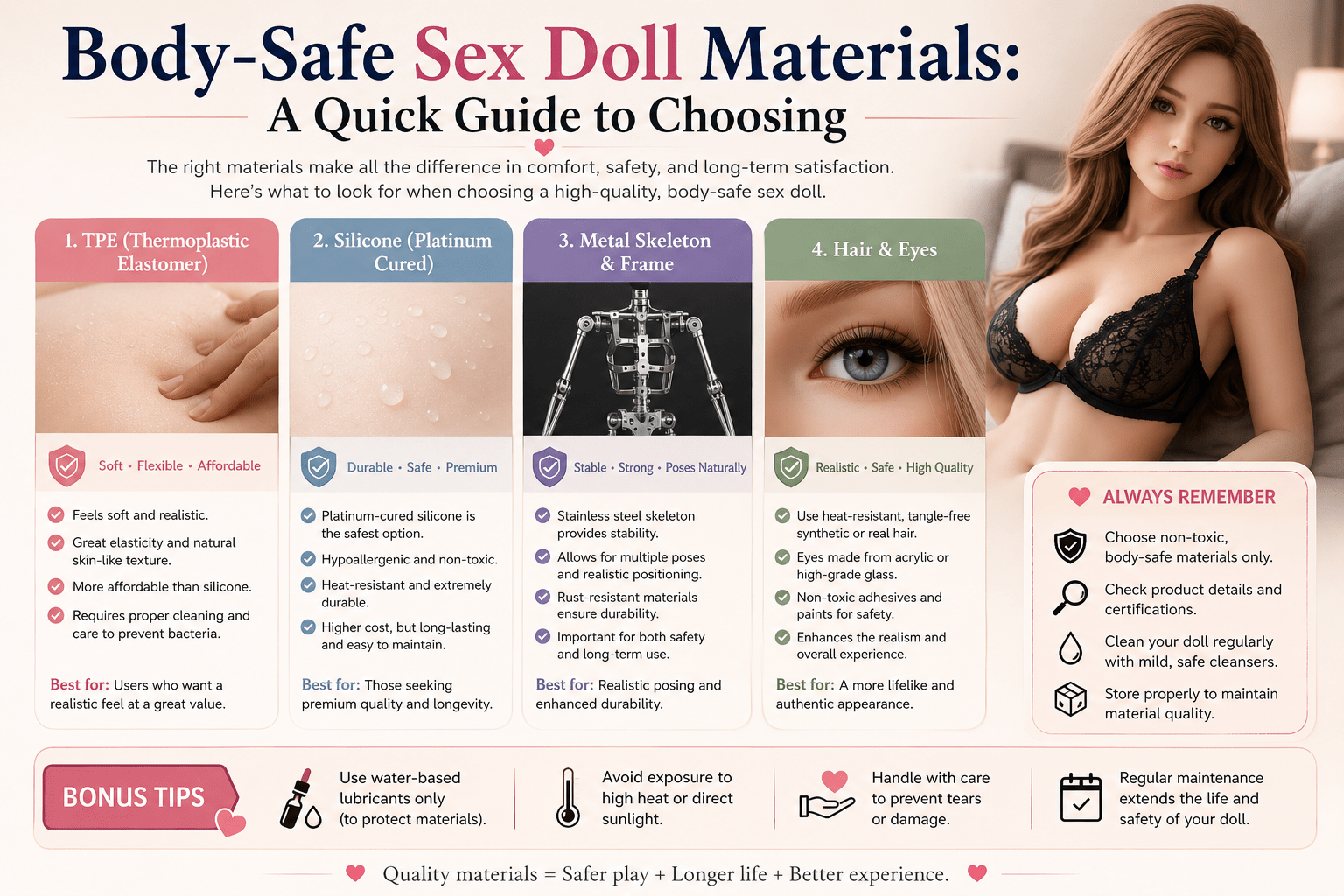 Body-Safe Doll Materials: A Quick Guide to Choosing - Naughty by Nature Adult Store
