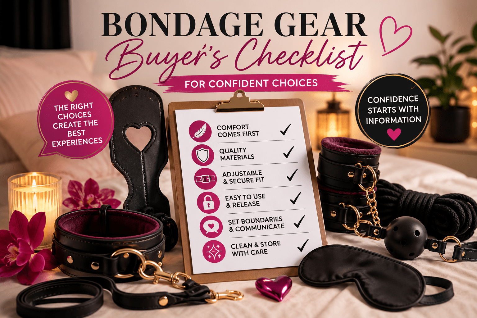 Bondage Gear Buyer’s Checklist for Confident Choices - Naughty by Nature Adult Store