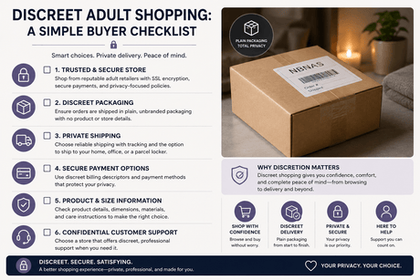 Discreet Adult Shopping: A Simple Buyer Checklist - Naughty by Nature Adult Store
