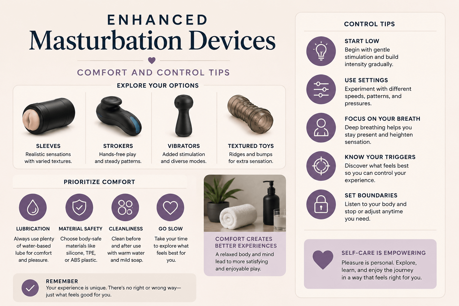 Enhanced Masturbation Devices: Comfort and Control Tips - Naughty by Nature Adult Store
