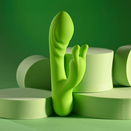 Evolved BRAT BUNNY: Green Rabbit Vibrator - Naughty by Nature Adult Store