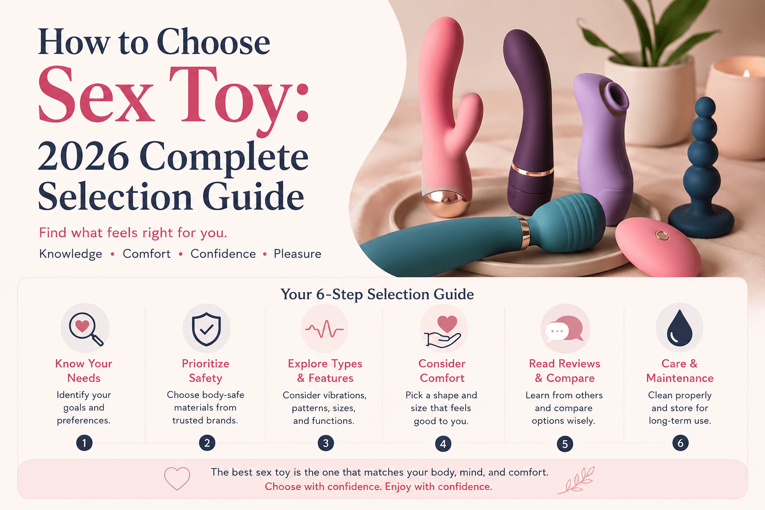 How to Choose Sex Toy: 2026 Complete Selection Guide - Naughty by Nature Adult Store