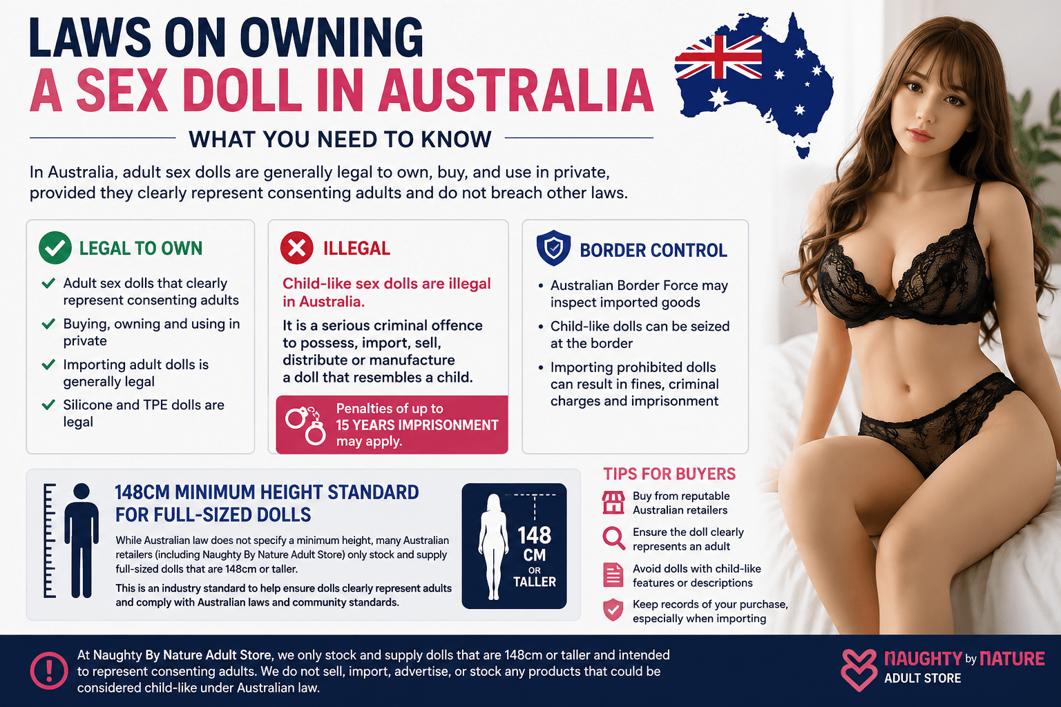 Laws on Owning a Sex Doll in Australia: What You Need to Know - Naughty by Nature Adult Store