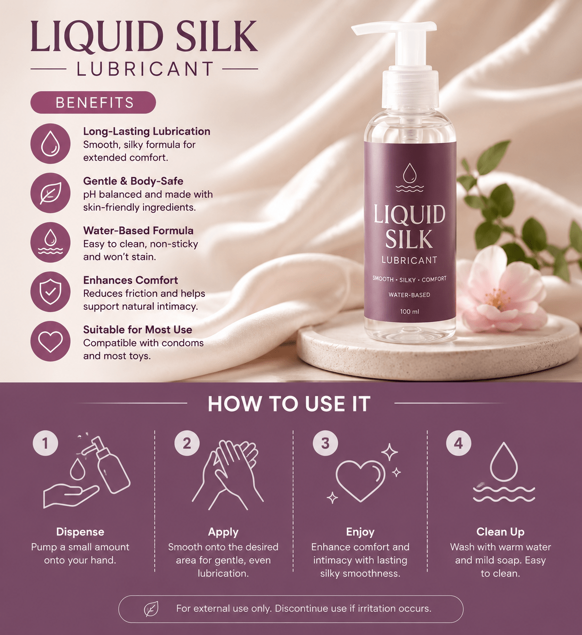 Liquid Silk Lubricant Benefits and How to Use It - Naughty by Nature Adult Store