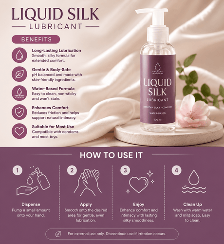 Liquid Silk Lubricant Benefits and How to Use It - Naughty by Nature Adult Store