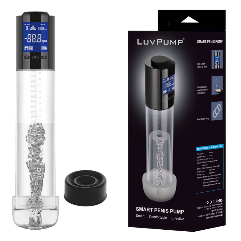 LuvPump Smart Penis Pump: Revolutionary USB Technology - Naughty by Nature Adult Store