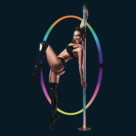 Power Pole Pro Rainbow Chrome Dance Pole Kit - Naughty by Nature Adult Store